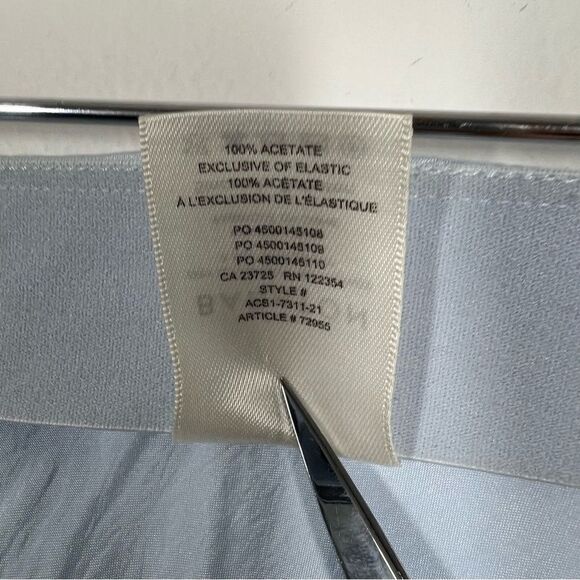 Babaton for Aritzia Women’s Size 16 Light Blue Japanese Satin Slip Midi Skirt - Picture 13 of 16